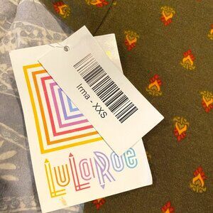 LulaRoe tunic- Irma size xxs color brown print